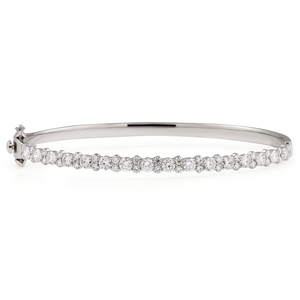 Brazalete con Racimo de Diamantes de Laboratorio de 2.5 Quilates, Elegante Joyería de Diamantes para Mujer - Product Image 1