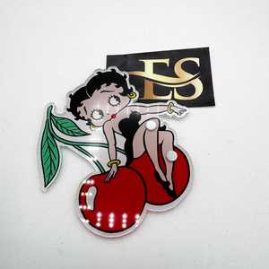 EXECTUS Betty Boop - Azulejos Acrílicos para Pestañas con Diseño de Mariposa Cereza, Impresión de Logotipo Personalizado, Herramienta de Belleza, Servicio OEM Disponible, 2 en 1 - Product Image 4
