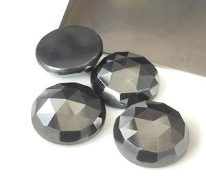ราคาขายส่ง หินเฮมาไทต์ธรรมชาติ รูปทรงกลม ขนาด 3 มม.-40 มม. แบบโรสคัท สีดำ พร้อมเอฟเฟกต์เปลี่ยนสีหรือไฟ สำหรับทำเครื่องประดับ - Product Image 4