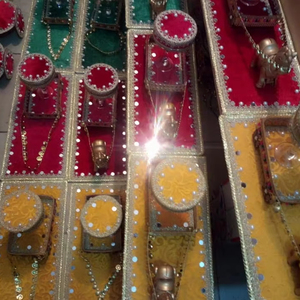 Boda Thaal para regalos Mehndi 2025 cesta bandeja hecha en casa más vendida cesta de decoración Mehndi servicio OEM personalizado - Product Image 1
