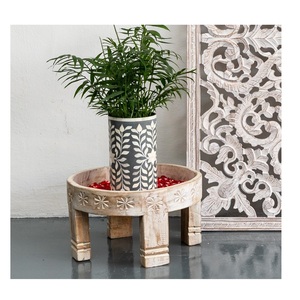 Bone Inlay Vase for Decorative Centerpiece Bone Inlay Handcrafted Bone Inlay Flower Vase Best 2 Piece - Product Image 5