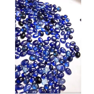 964 Uds Bangkok zafiro azul 7-11mm cabujón ovalado 1980 CT lote Iroc ventas alta calidad glassfilled zafiro piedra preciosa piedra suelta - Product Image 3