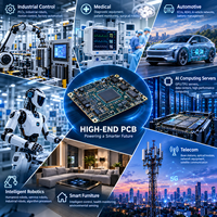 Fabrication de circuits imprimés RF haute fréquence sur mesure pour l'industrie, amplificateur de communication radio à micro-ondes