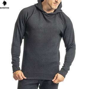 เสื้อฮู้ดแบบสวมหัวสำหรับผู้ชายผ้าฝ้ายโพลีเอสเตอร์100% ออกแบบได้ตามต้องการผ้าเทอร์รี่น้ำหนักเบาสบายๆสีพื้นพัฟสำหรับฤดูหนาว - Product Image 1