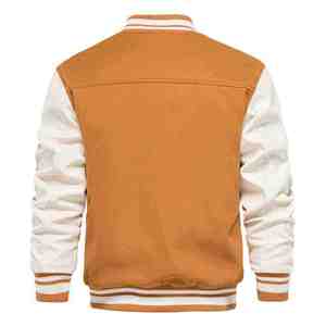 Veste varsity en laine de haute qualité unisexe, streetwear, broderie logo sur le devant, séchage rapide, hiver - Product Image 2