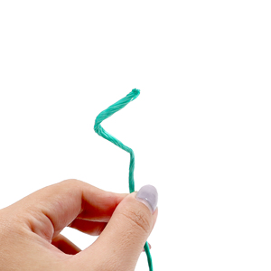 เชือกเกลียวงานฝีมือพลาสติกสำหรับทำสวน2มม. สีเขียวสำหรับห่อของขวัญทำจาก PE และลวด - Product Image 3