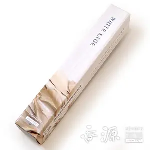 Özel el yapımı özel etiket büyük japon beyaz tütsü adaçayı çubukları