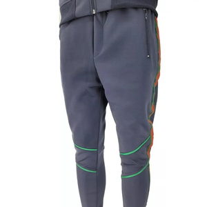 Wholesale Custom Unisex Trendy Fit Tracksuit Rhinestone Contrast <b>Strips</b> Logo Printing Plus Size Feature for Sports Outdoor Use - Product Image 4
