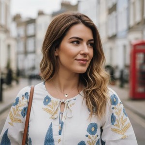 Vestido de Algodón Floral Hecho a Mano por el Fabricante, Vestido Midi con Estampado a Bloque, Vestido de Verano Bohemio de Algodón, Regalo para Bodas, Niñas y Mujeres - Product Image 3