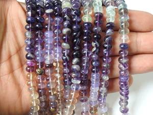 Cuentas sueltas verdes redondas lisas multicolores de fluorita Natural, 6-7mm, 16 "de longitud, agujero de 0,5mm para unidad de fabricación de joyas, hebra PME - Product Image 4