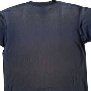 เสื้อยืดสีดำ sunfaded ของผู้ชายวินเทจฟอกสีซีดสตรีทโอเวอร์ไซส์ผ้าฝ้ายนุ่มสบาย - Product Image 6