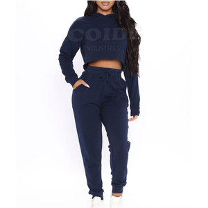 Sudadera con capucha recortada informal de algodón suave informal 2025 para mujer, nuevo diseño, Top corto con logotipo personalizado, Sudadera con capucha para mujer - Product Image 4