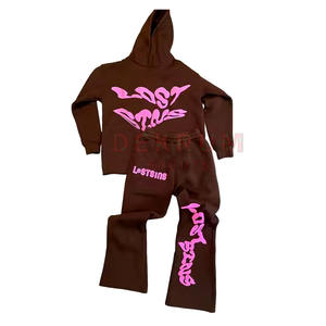 Nouveautés Ensembles de jogging de gym pour hommes pantalons élastiques avec impression bouffante survêtement grande taille Collection hiver en vente - Product Image 1