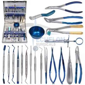 Kit de Instrumentos Quirúrgicos Dentales Health Bay de 21 Piezas, Fuente de Alimentación Manual, Garantía de 4 Años, Incluye Fórceps de Extracción - Product Image 3