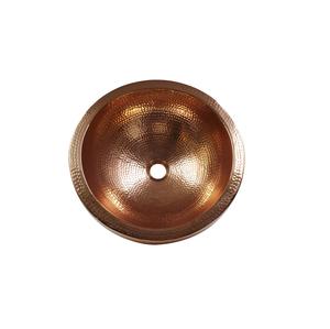 Lavabo de Baño de Cobre Martillado a Mano, Lavabo de Lujo Empotrado en Encimera, Venta al por Mayor para Fabricantes de Muebles de Baño y Renovación. - Product Image 4