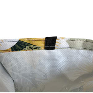 Bolsas de compras de lona tejidas PP con patrón de logotipo personalizado con asas de algodón, regalos de Halloween para mujeres hechos en Vietnam - Product Image 4