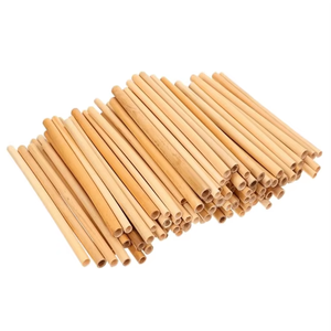 Pailles en bambou jetables, logo personnalisé, vente en gros, vaisselle en bambou biodégradable, couverts en bambou écologiques et portables - Product Image 4
