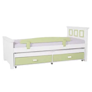Whosale giá cả cạnh tranh giường đơn làm bằng gỗ thông cao 200*80 kết hợp với MDF chất lượng cao