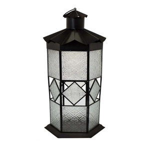 Reliable Manufacturer of Glass Base and Metal Top With <b>Black</b> Color T Light and <b>Candle</b> Holder With the Sizes of 13 Inches - Product Image 6