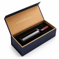 Boîte à vin de luxe personnalisée de haute qualité, boîte à rabat magnétique en carton avec insert en mousse, fournisseur en gros OEM ODM