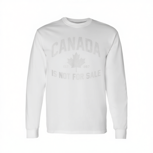 Maglietta a Maniche Lunghe 'Canada Non è in Vendita' con Bandiera Canadese del 1867, Prodotto Promozionale - Product Image 2
