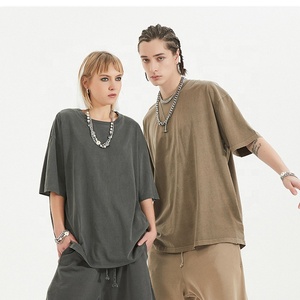 เสื้อยืดวินเทจพิมพ์ลายโลโก้ที่กำหนดเองของบ็อกซี่เฮฟวี่เวทเสื้อยืดโอเวอร์ไซส์ผ้าฝ้าย - Product Image 2