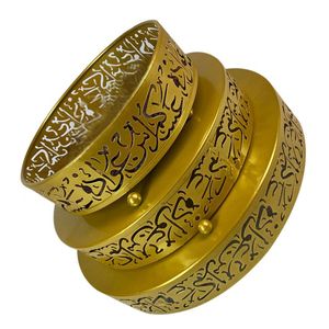 Bandeja de Metal Resistente para Ramadán, Perfecta para Servir Grandes Cantidades de Aperitivos a Muchos Invitados en Fiestas de Iftar - Product Image 6