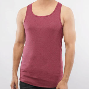 Camiseta sin mangas para hombre con logotipo personalizado al por mayor con alta calidad/servicio OEM camiseta sin mangas de entrenamiento transpirable para hombre - Product Image 1