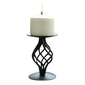 Candelabro de Hierro y Acero con Acabado Antiguo, Diseño Único y Hecho a Mano, el Más Vendido, para Centros de Mesa Decorativos para el Hogar - Product Image 1