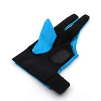 Accessoires de billard haut de gamme de qualité supérieure 3 doigts fermés doigts couverts complets gants de billard de billard