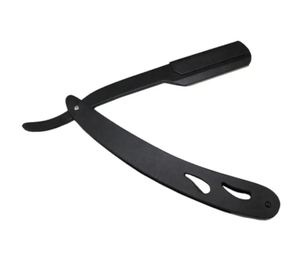 Navaja de Afeitar Profesional Personalizada de Alta Calidad para Hombre, Acero Inoxidable, Color Negro Sólido, Grado A+ - Product Image 6