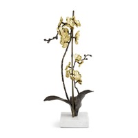 Sculpture d'inspiration naturelle en métal noir audacieux Ornement de table contemporain Accent artistique créatif pour les maisons élégantes