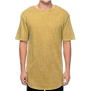 เสื้อยืดคอกลมแขนสั้นผ้าฝ้ายเฮฟวี่เวทของผู้ชายวินเทจพิมพ์ลายมิเนอรัลซัก - Product Image 2