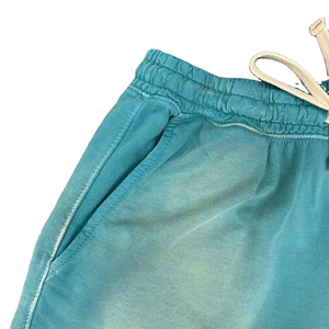 Manufacture <b>Men's</b> Acid Washed Cotton Fitness <b>Shorts</b> Solid Pattern Streetwear with Pockets for Summer Jogging Size 6XL - Product Image 3