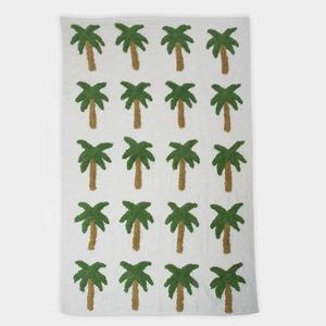 Hot Selling Customized Palm Tree Handmade 100% Pure Cotton Woven <b>Throw</b> <b>Blankets</b> <b>Throws</b> Picnic Rugs Sofa <b>Throw</b> <b>Blankets</b> - Product Image 3