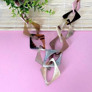 Premium Women's Trendy Natural Buffalo Horn Link <b>Chain</b> Necklace <b>Fashionable</b> <b>Sweater</b> <b>Chain</b> Accessories for Gifts by f s i - Product Image 3