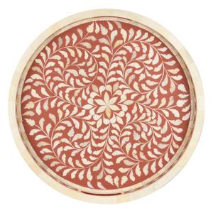 Plateau de service rectangulaire 100 % fait main en bois massif et ABS, design personnalisé, écologique, compatible lave-vaisselle, pour restaurants et mariages - Product Image 1