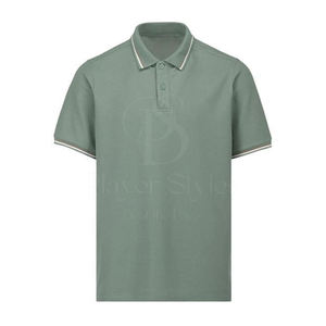 T-shirt anti-rides unisexe de haute qualité pour homme avec logo personnalisé pour le golf et le sport Tissu tricoté à motif uni et décontracté - Product Image 2