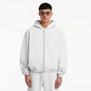 Vente en gros OEM Sweat à capuche zippé pour hommes de haute qualité, confortable pour l'hiver, décontracté 100% coton polaire Streetwear avec impression personnalisée - Product Image 1