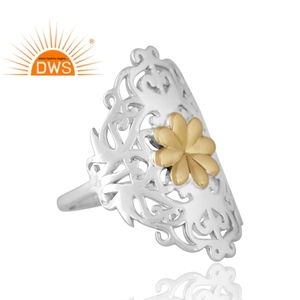 Anillo de boda de plata de ley de último diseño, anillo de cóctel, joyería personalizada para mujer, regalo para ella, fabricante de joyería artesanal - Product Image 4
