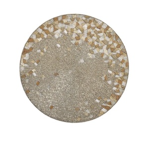 แผ่นรองจานปักลูกปัดสวยงามสำหรับโต๊ะอาหาร แผ่นรองโต๊ะประดับตกแต่งทำมือด้วยลูกปัดหลากสี - Product Image 2