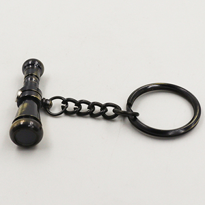 Mini llavero binocular de latón hecho a mano, pequeño, Vintage, negro, antiguo, magnético, Metal, Idea de regalo única para llavero - Product Image 1