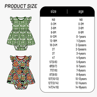 Hoogwaardige, op maat gemaakte baby romper van bamboe viscose, bedrukte feestkleding, zacht, rekbaar, ademend, baby kledingset van vezel.