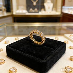 Anillos de Acero Inoxidable con Incrustaciones de Cristales de Lujo Vintage a Prueba de Agua, con Diseño Geométrico Cuadrado y Brillantes - Product Image 3