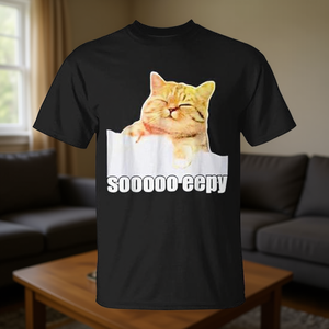 T-shirt promozionale Soo Eepy a tema gatto - Product Image 3