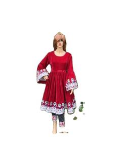 Robes Kuchi afghanes Robe kuchi vintage ethnique tribale, robes de fête Kuchi afghanes/pakistanaises à couleurs vives - Product Image 1