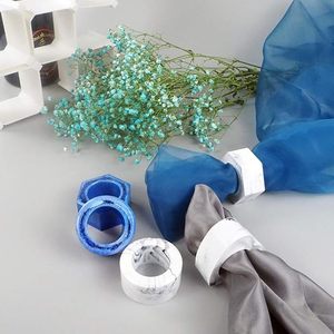 Silicon Resin Moulds Hexagon Square Round Love Shape <b>Epoxy</b> Resin Napkin Ring Add a Stylish Touch to Your Dining <b>Table</b> - Product Image 4