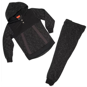 Conjunto Deportivo de Moda para Bebés Niños, Cintura Elástica, 100% Algodón, con Capucha, Estilo Casual para Invierno - Product Image 4