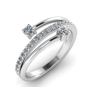 Top Quality 925 Sterling <b>Silver</b> <b>Chunky</b> 3 Band Eternity <b>Ring</b> Women Rhodium Vermeil Classic Zircon Fine Jewelry Friendship Gift - Product Image 2