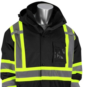 Chaqueta de Trabajo de Poliéster 3 en 1 de Primera Calidad, Transpirable, Impermeable, Ignífuga, Antibacteriana, con Capucha Integrada - Product Image 2